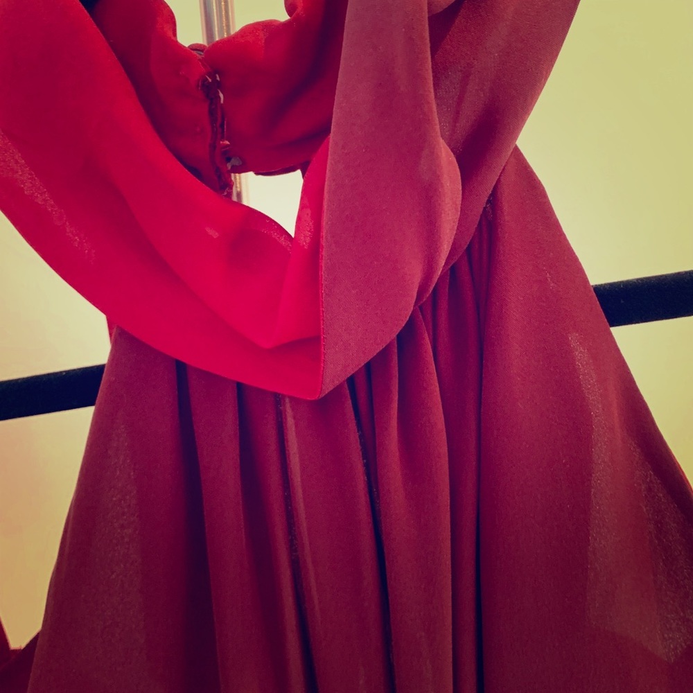Silk top with matching scarf